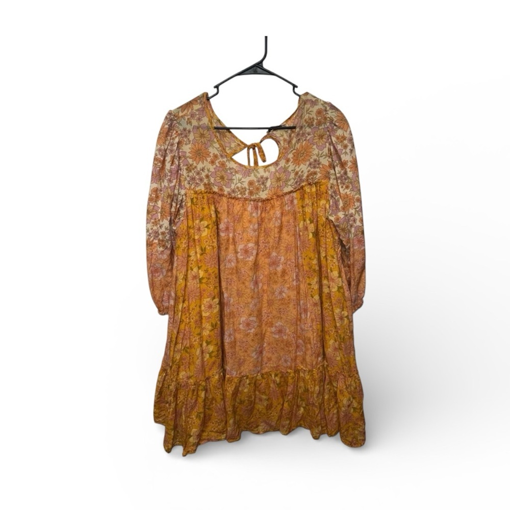American Eagle Outfitters Floral Dress with Yellow and Pink Accents‎